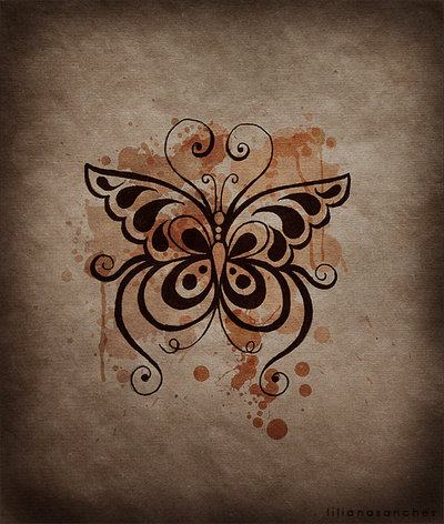 Plantillas tattoo mariposas